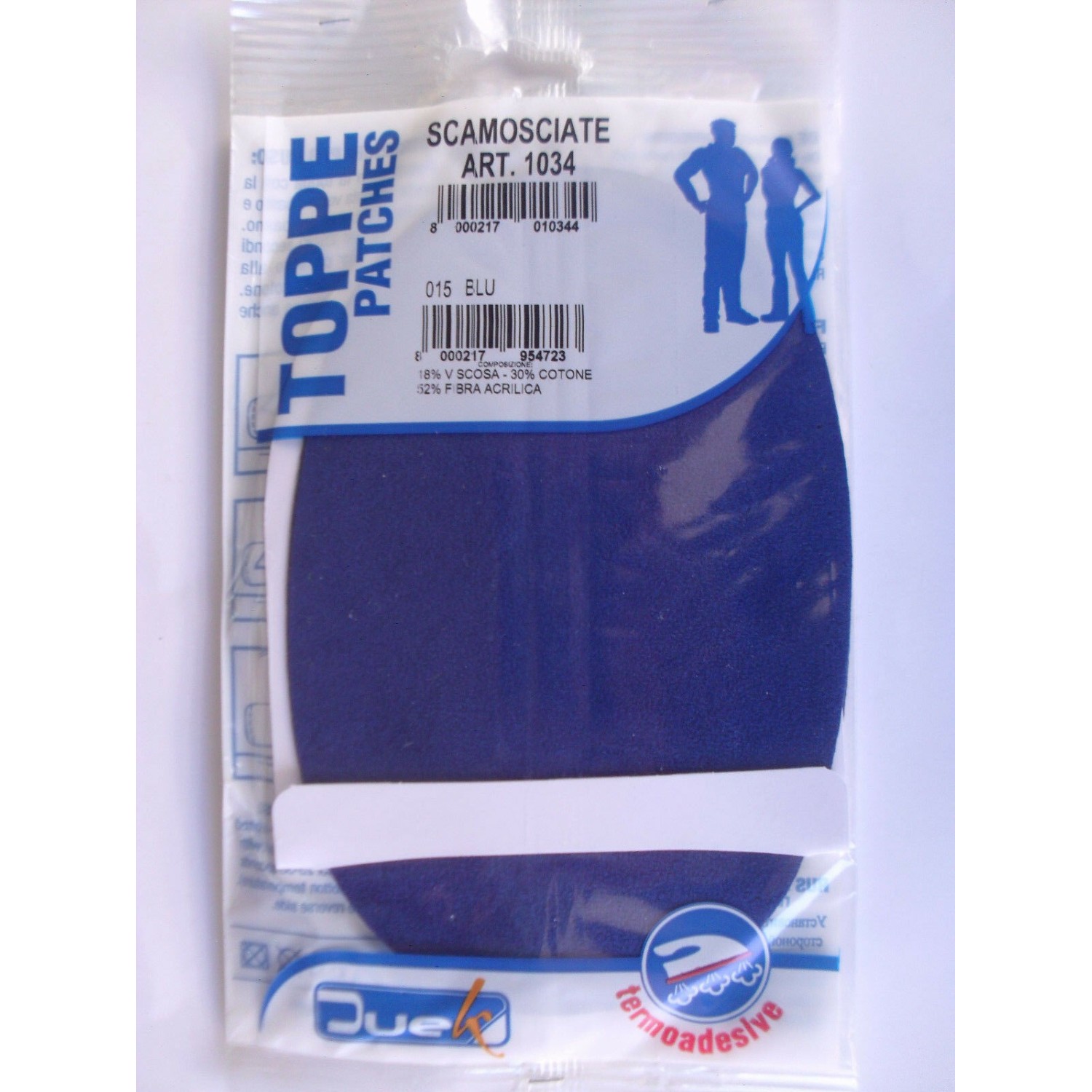 2 TOPPE SCAMOSCIATE TERMOADESIVE OVALI MARCA DUEK (Marbet) (no mini)