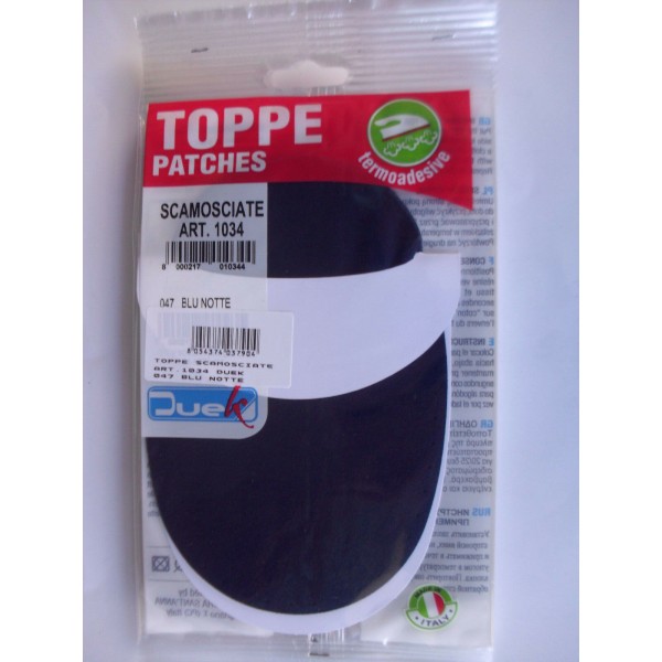 2 TOPPE SCAMOSCIATE TERMOADESIVE OVALI MARCA DUEK (Marbet) (no mini)