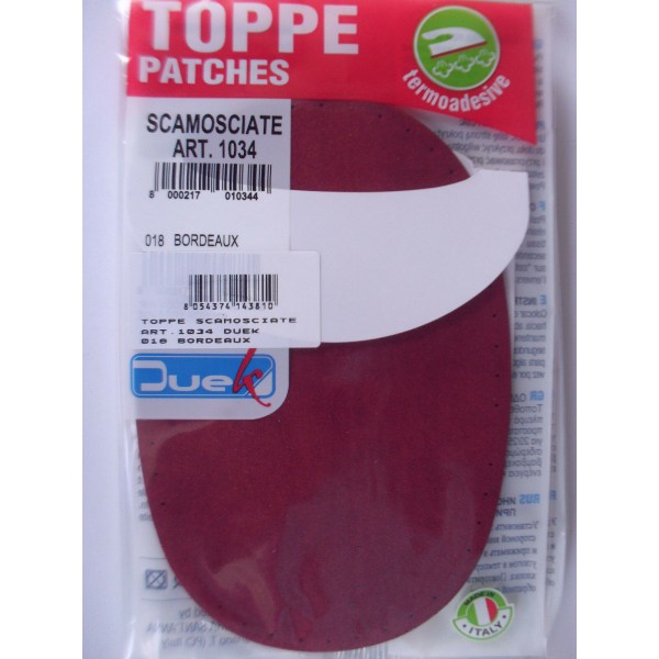 2 TOPPE SCAMOSCIATE TERMOADESIVE OVALI MARCA DUEK (Marbet) (no mini)