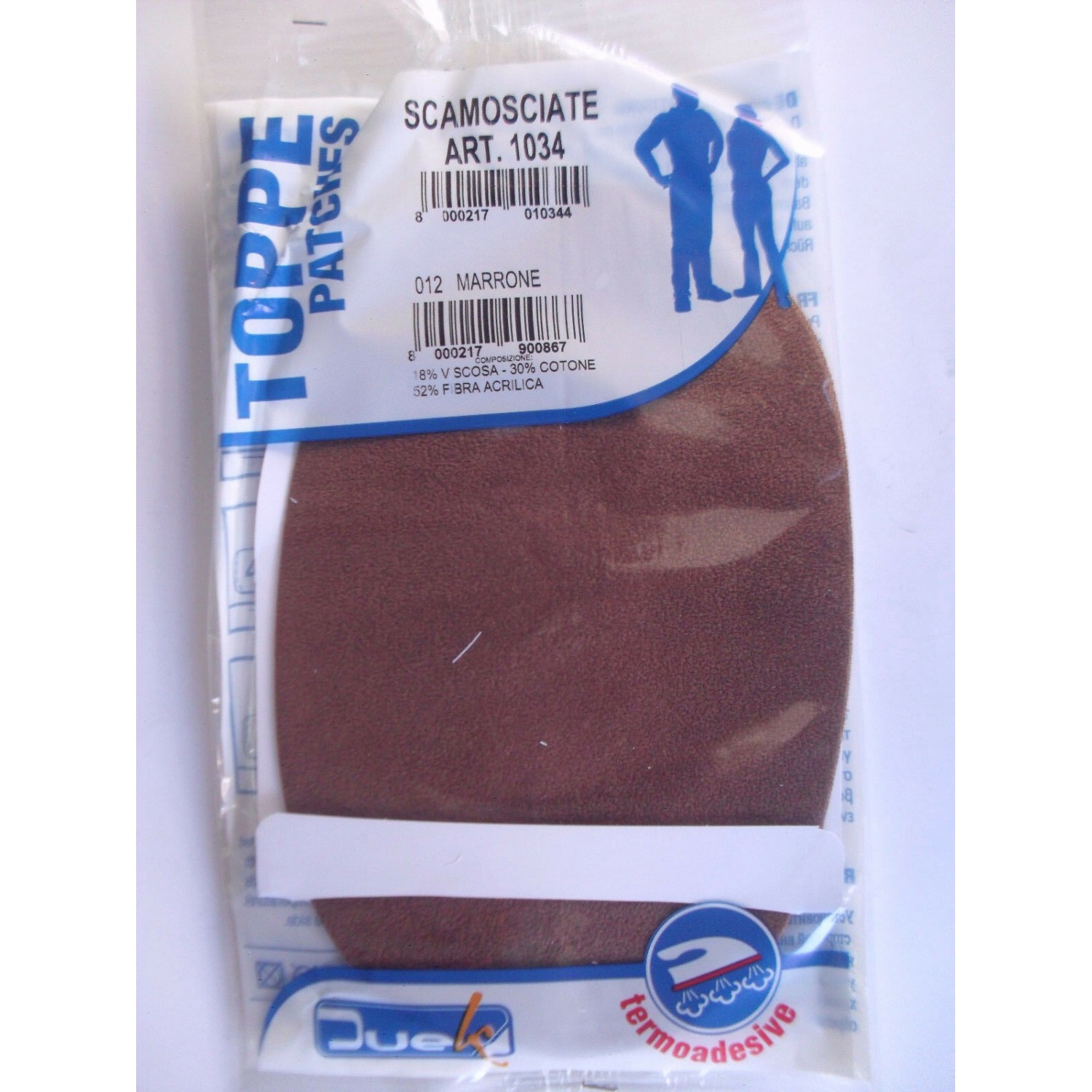 2 TOPPE SCAMOSCIATE TERMOADESIVE OVALI MARCA DUEK (Marbet) (no mini)