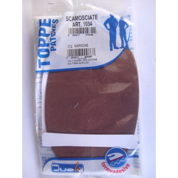 2 TOPPE SCAMOSCIATE TERMOADESIVE OVALI MARCA DUEK (Marbet) (no mini)