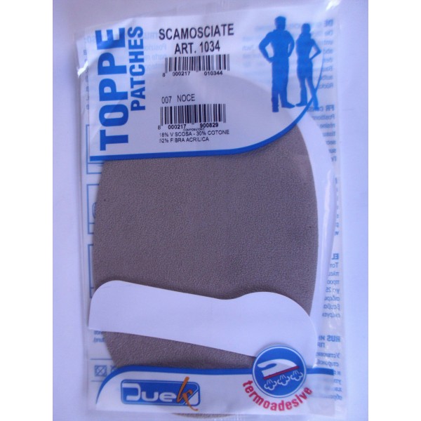 2 TOPPE SCAMOSCIATE TERMOADESIVE OVALI MARCA DUEK (Marbet) (no mini)