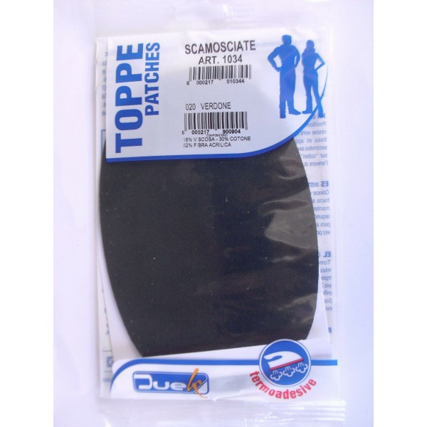 2 TOPPE SCAMOSCIATE TERMOADESIVE OVALI MARCA DUEK (Marbet) (no mini)