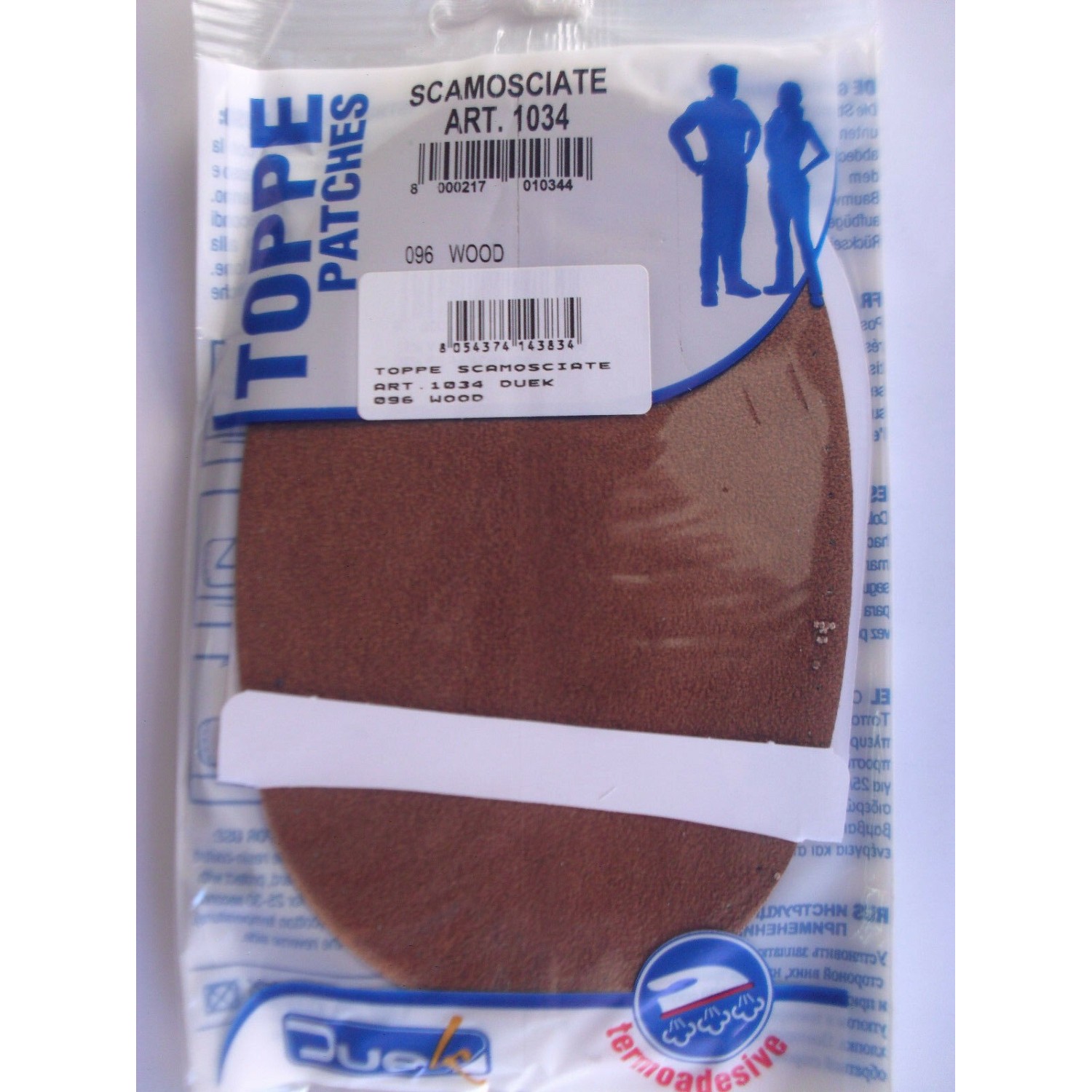 2 TOPPE SCAMOSCIATE TERMOADESIVE OVALI MARCA DUEK (Marbet) (no mini)