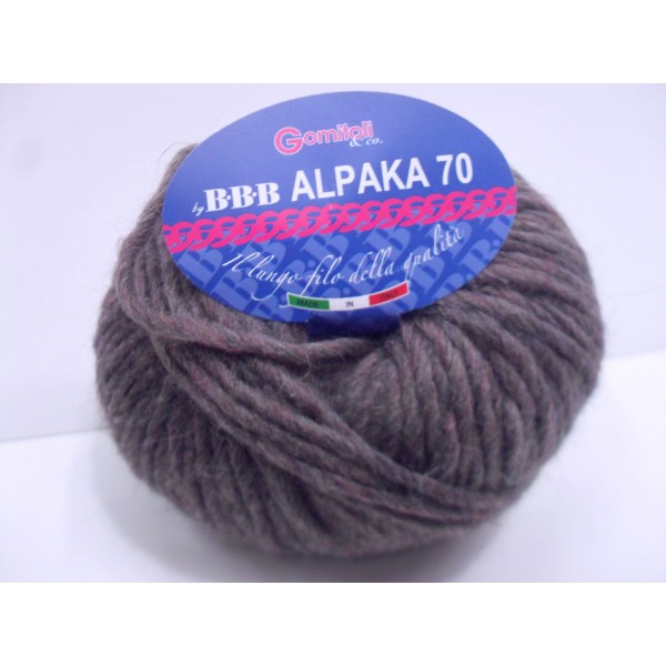 Offertissima fine serie gomitolo lana da 50 gr. +- 80 mt. della BBB 70% alpaca 20% lana 10% acrilico