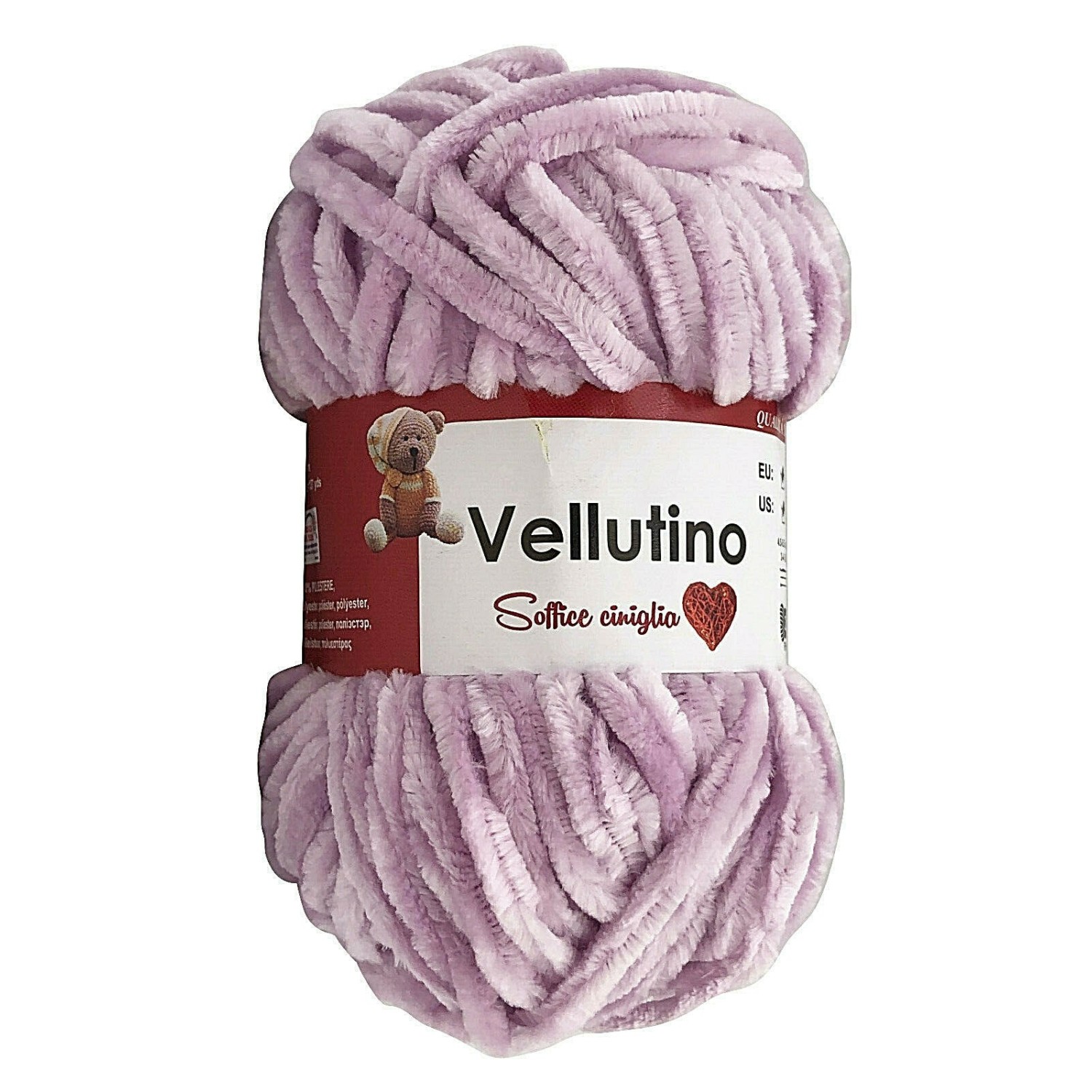 Gomitolo ciniglia 50 gr. Tre Sfere x borse sciarpe e v. vari colori