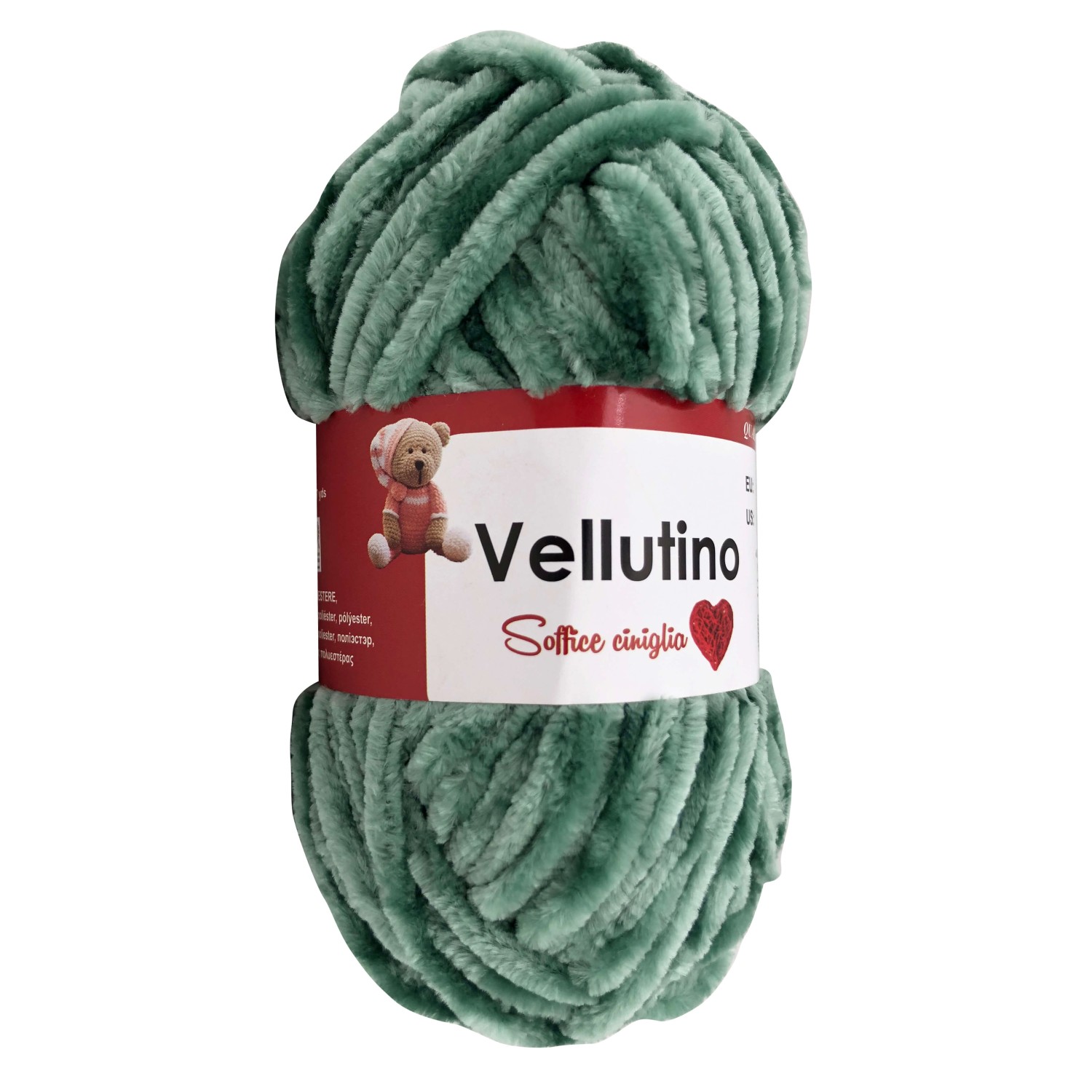 Gomitolo ciniglia 50 gr. Tre Sfere x borse sciarpe e v. vari colori