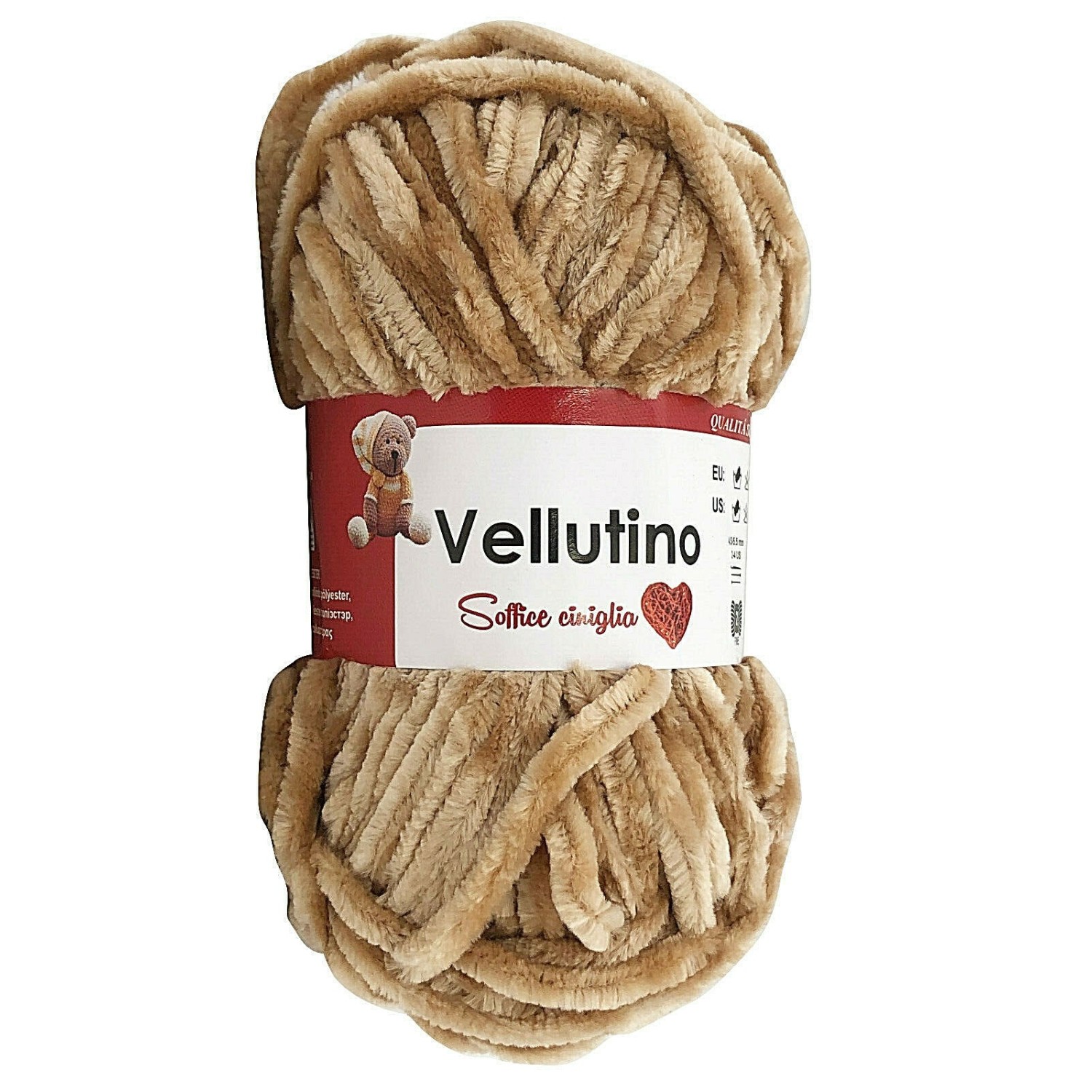 Gomitolo ciniglia 50 gr. Tre Sfere x borse sciarpe e v. vari colori