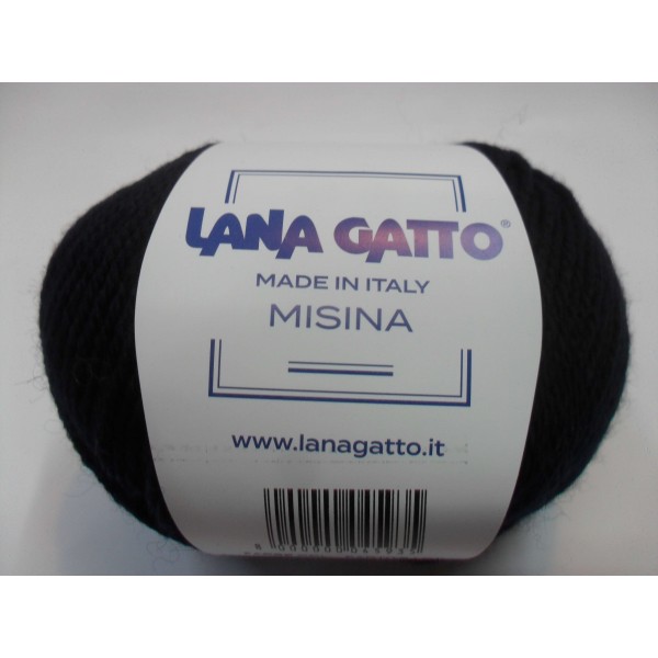 Gomitolo 50 gr. Lana Gatto Misina 100% pura lana vergine Made in Italy 100 mt.