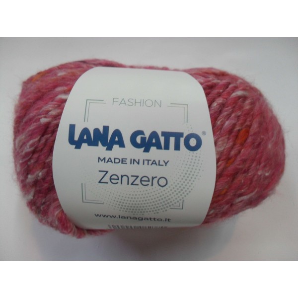Gomitolo moda 50 gr. 90 mt. Lana Gatto "Zenzero" 27% lana 10% alpaca 10% seta 2% viscosa 51% acrilico