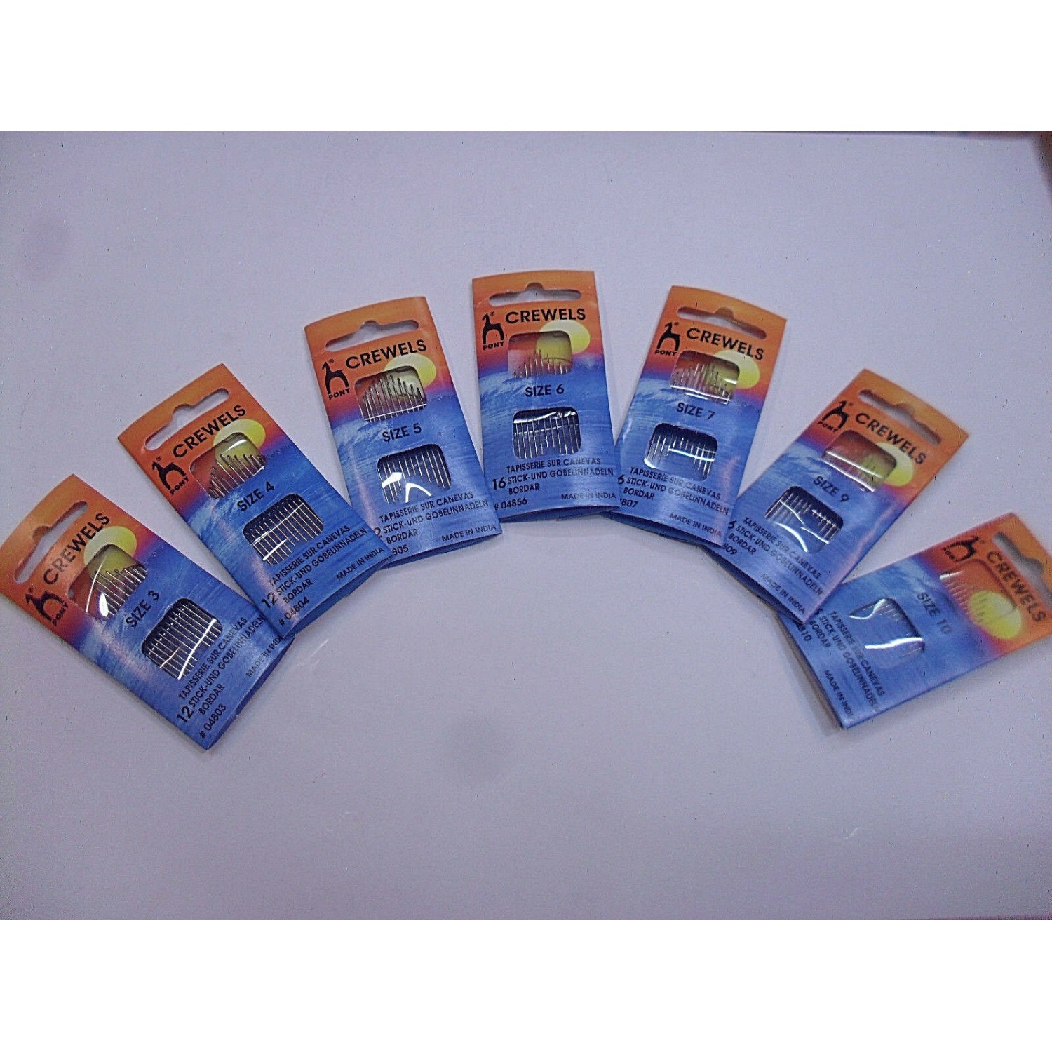 AGHI A MANO PONY PER RICAMARE O CUCIRE CRUNA ALTA VARIE MISURE