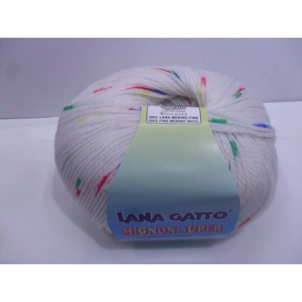 Offerta fine serie gomitolo 50 gr. Lana Gatto Mignon Super merino fine 100% Made in Italy 183 MT.
