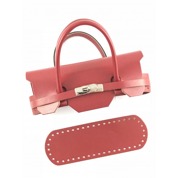 Set per borsa mini Birkin in ecopelle larghezza 25 cm. fondo 24x8 cm.