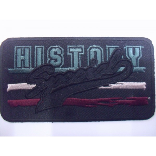 TOPPA PATCH APPLICAZIONE RICAMO TESSUTO TERMO O DA CUCIRE DIMENS. 9,8X5,3 cm.