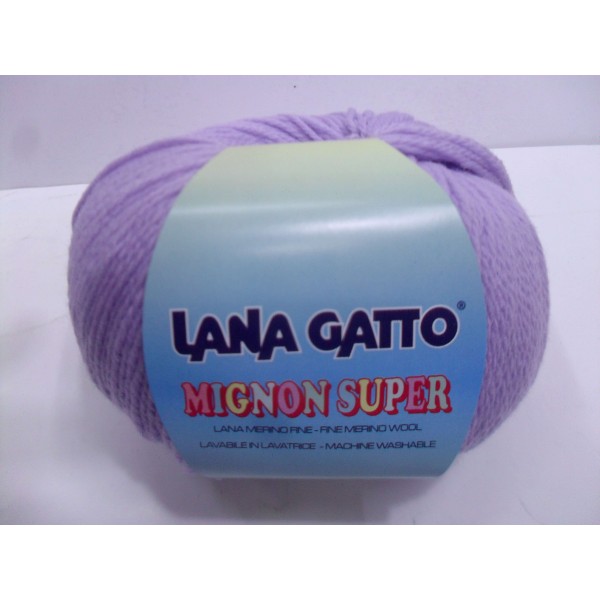 Gomitolo 50 gr. Lana Gatto Mignon Super merino fine 100% Made in Italy 183  MT.
