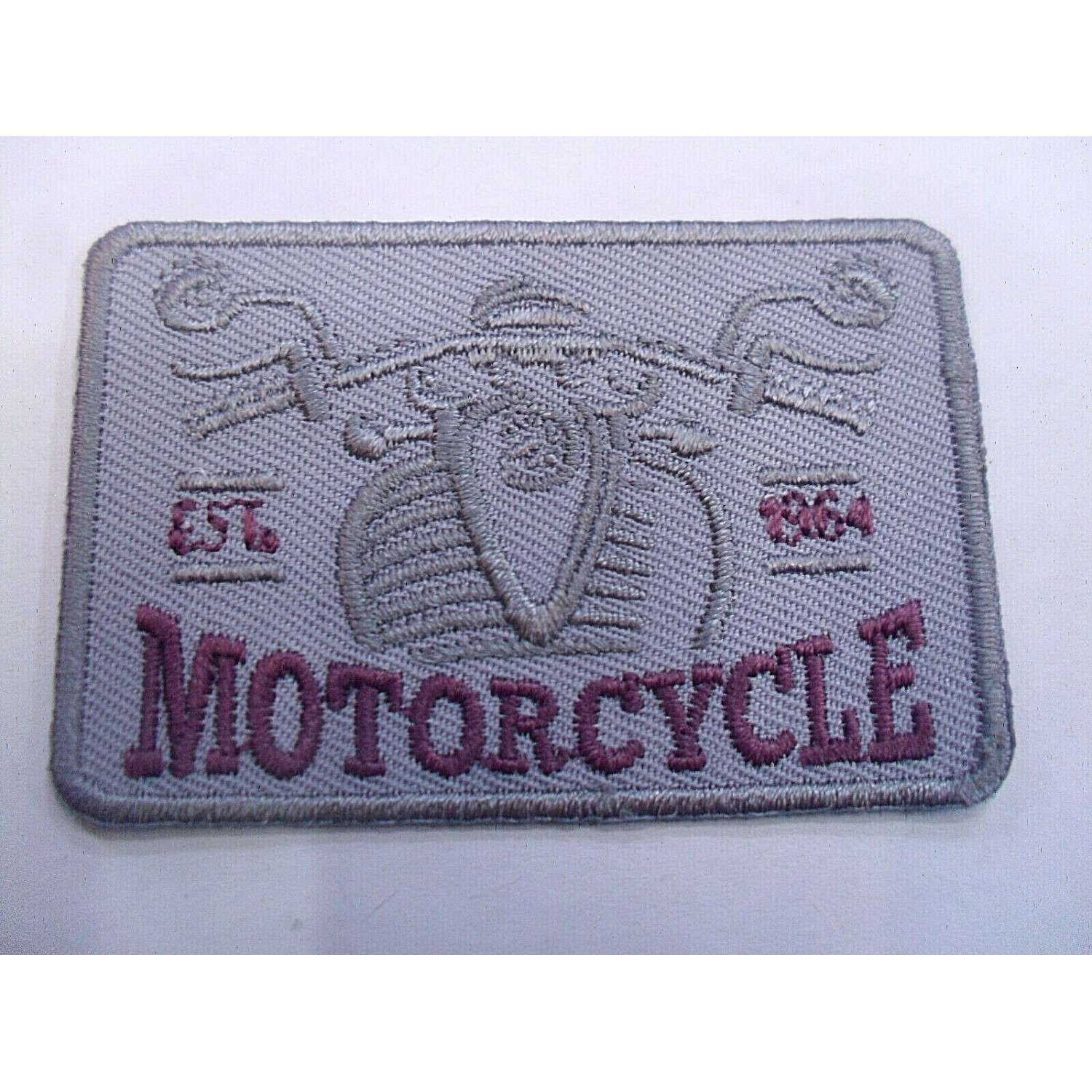 TOPPA PATCH APPLICAZIONE RICAMO "MOTORCYCLE" TERMO O DA CUCIRE VARIE DIMENSIONI