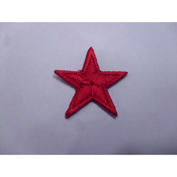 TOPPA PATCH APPLICAZIONE IN TESSUTO RICAMATO TERMO O DA CUCIRE STELLA VARIE DIM.