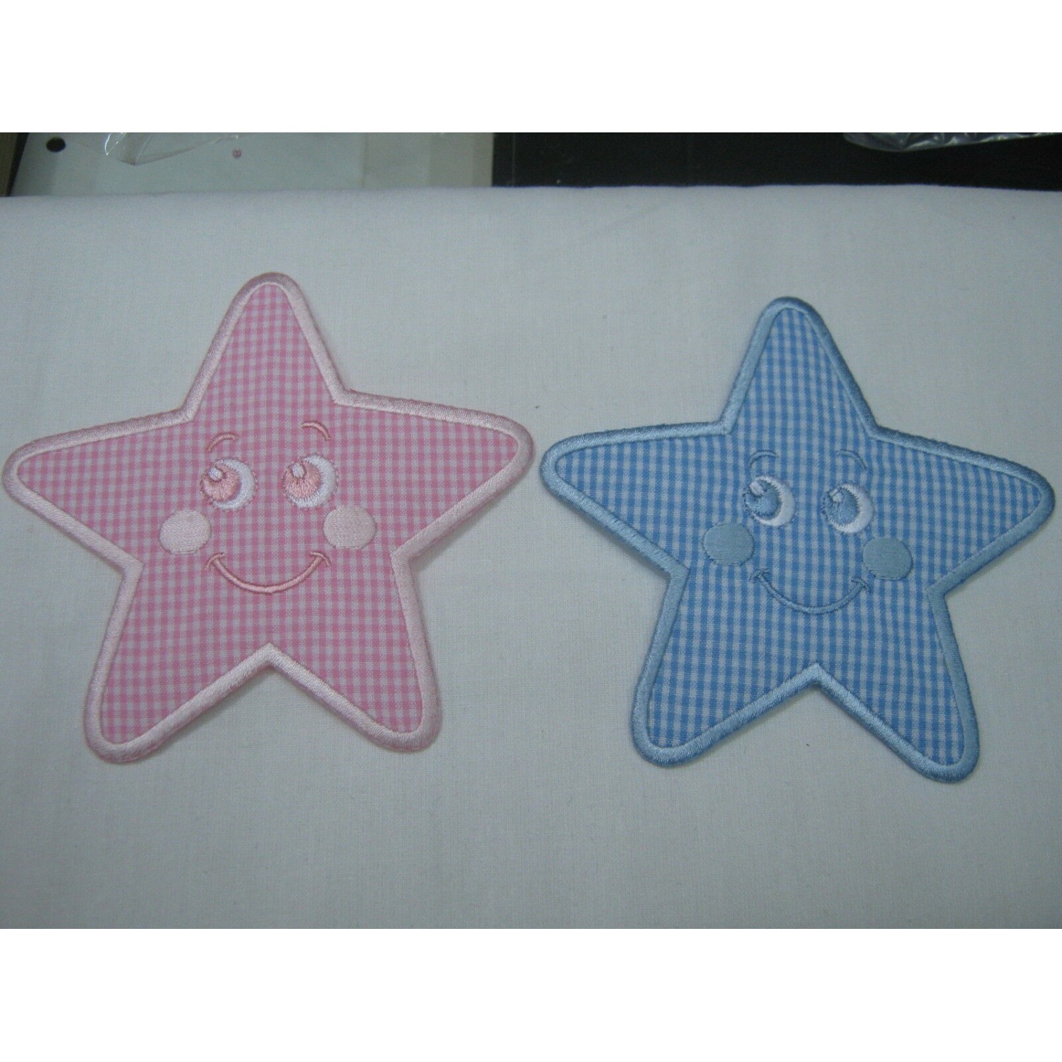 TOPPA PATCH APPLICAZIONE BABY IN TESSUTO RICAMATO TERMOADESIVA O DA CUCIRE.