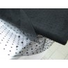 TESSUTO TULLE FLOCCATO A POIS (peso gr. 21 mtl.) ALTEZZA 150 cm. 1 METRO