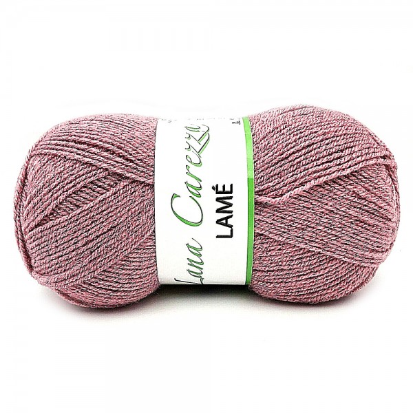 Gomitolo 100 gr. 380 mt. lana Carezza Lamè per ferri ed uncinetto 2.5/3 Tre Sfere