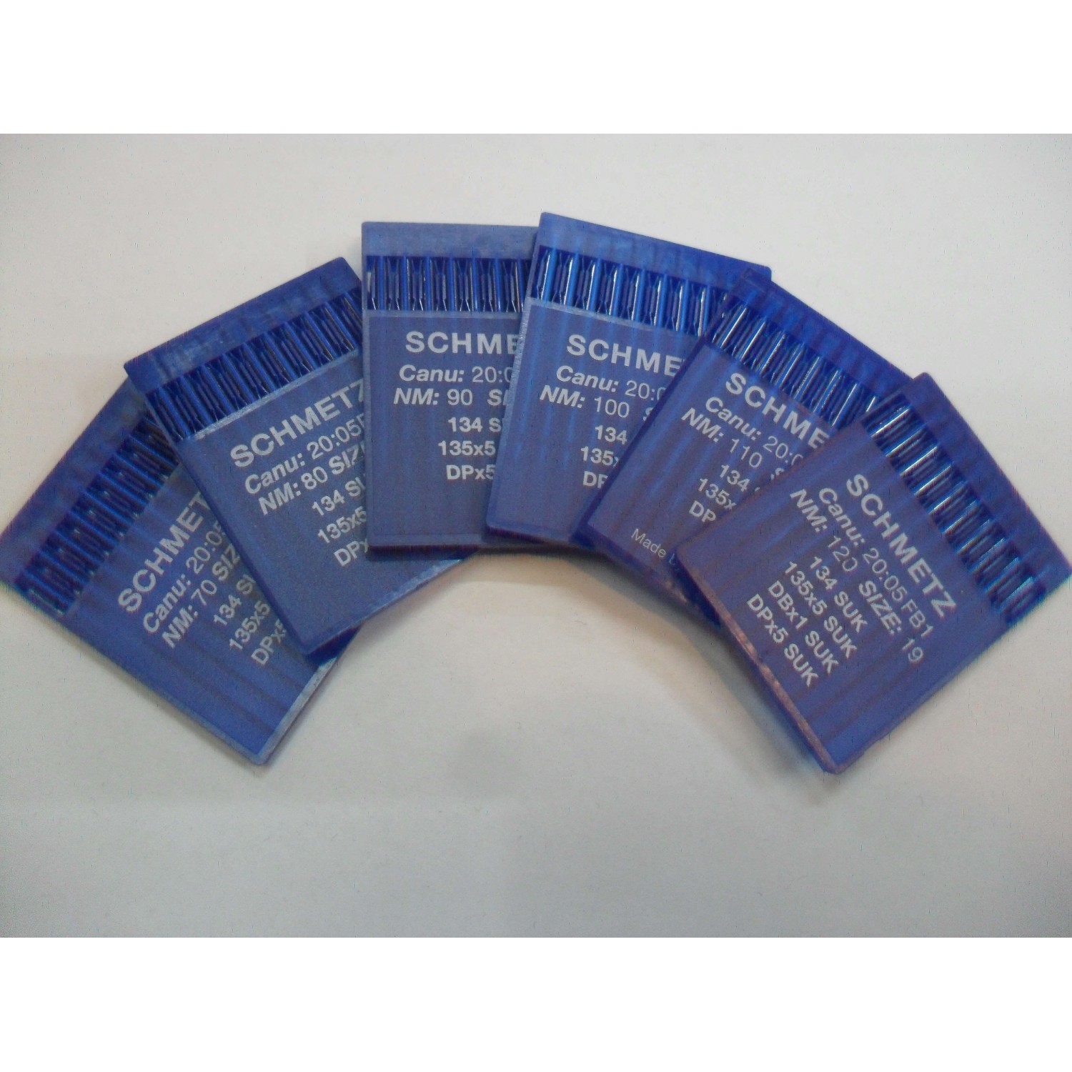 Cartina da 10 aghi SCHMETZ Sist. 134 SUK 135x5 SUK DPx5 SUK macchina per cucire professionale