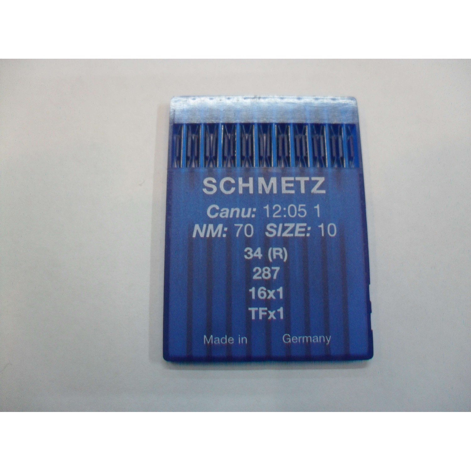 CARTINA DA 10 AGHI SCHMETZ SISTEMA 34 (R) 287 16X1 TFX1