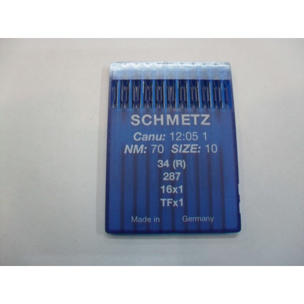 CARTINA DA 10 AGHI SCHMETZ SISTEMA 34 (R) 287 16X1 TFX1