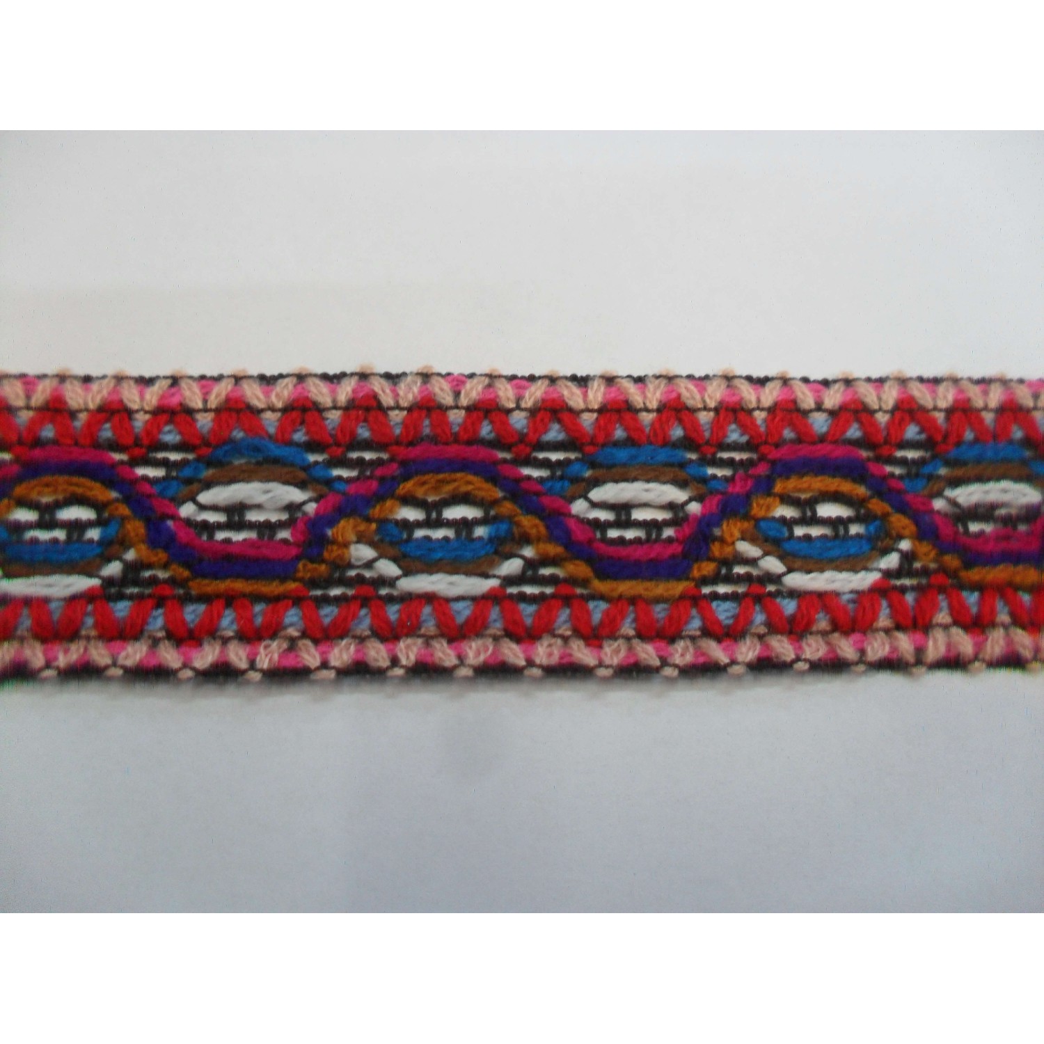 1 mt passamaneria gallone lavorato h. 3,3 cm per decorazioni varie abbigliamento, borse o coffe