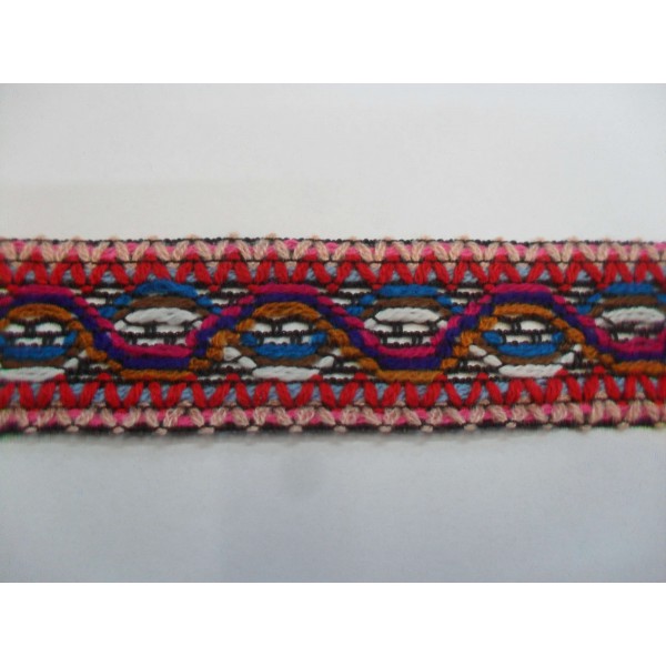 1 mt passamaneria gallone lavorato h. 3,3 cm per decorazioni varie abbigliamento, borse o coffe