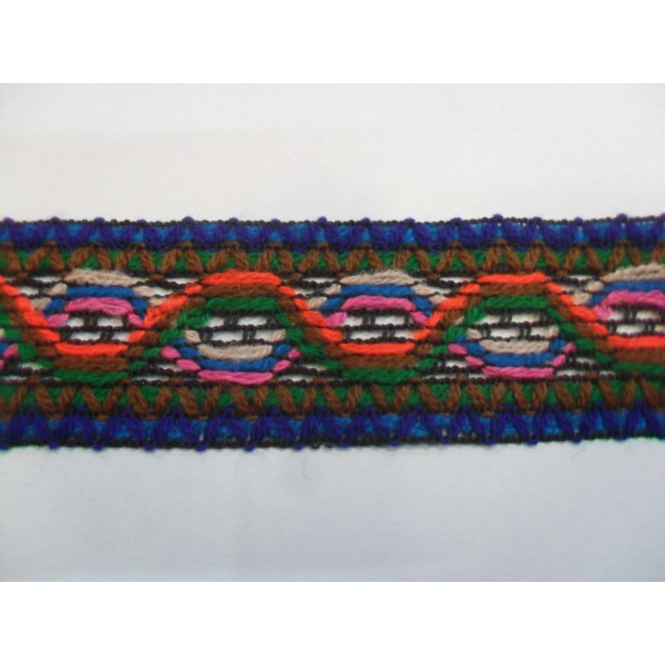 1 mt passamaneria gallone lavorato h. 3,3 cm per decorazioni varie abbigliamento, borse o coffe