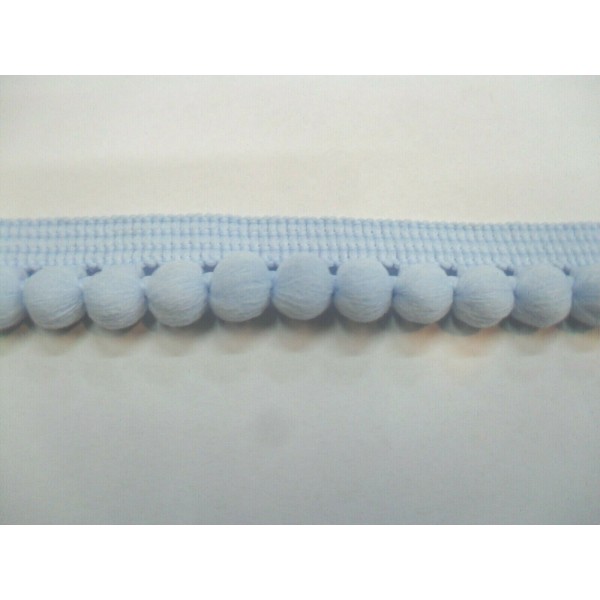 1 Metro passamaneria pon pon palline da 1 cm. decorazioni borse e varie