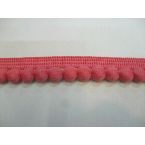 1 Metro passamaneria pon pon palline da 1 cm. decorazioni borse e varie