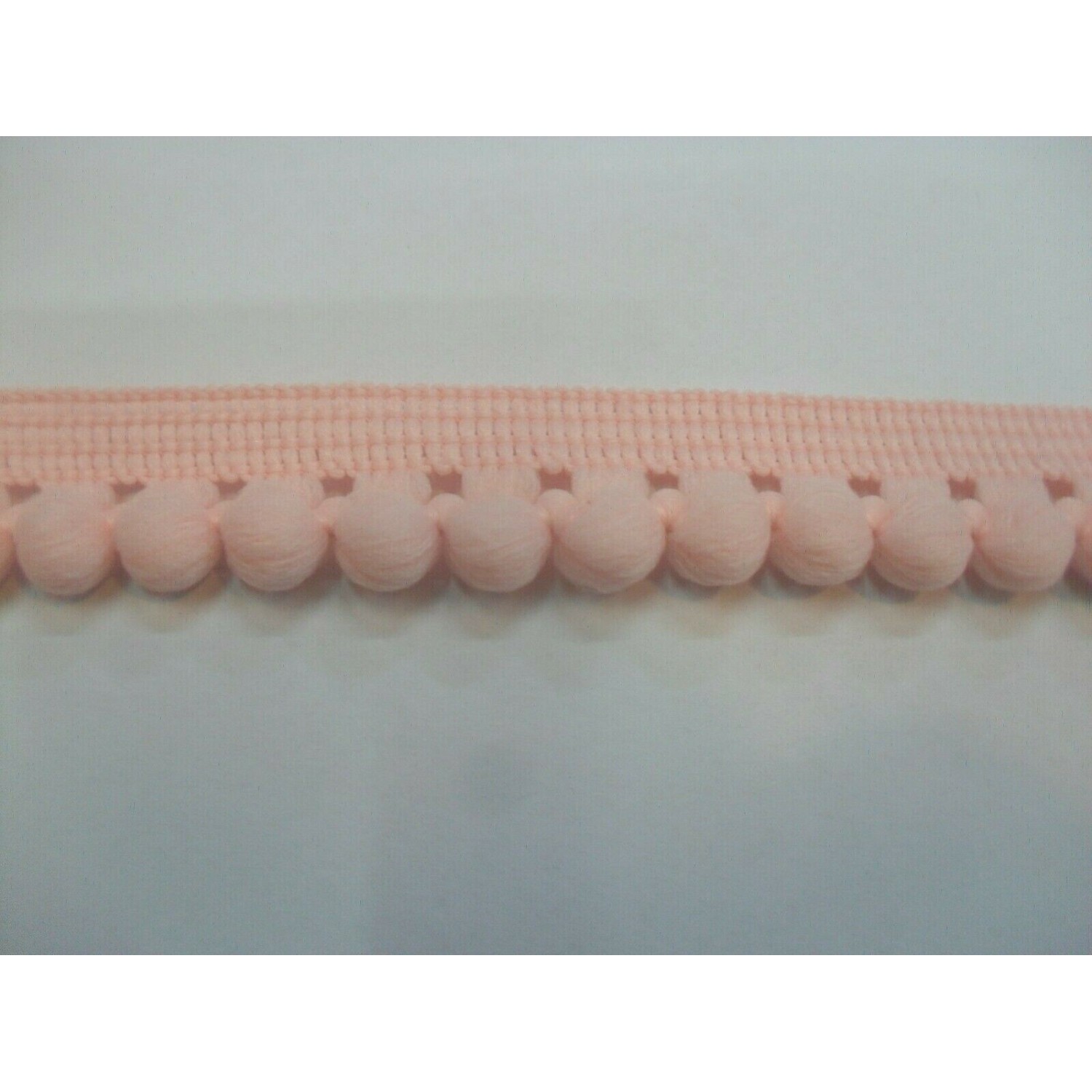 1 Metro passamaneria pon pon palline da 1 cm. decorazioni borse e varie