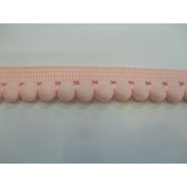 1 Metro passamaneria pon pon palline da 1 cm. decorazioni borse e varie