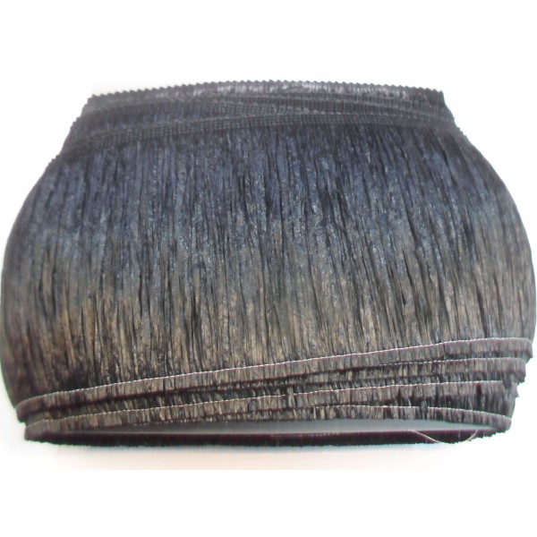 Passamaneria frangia in rafia altezza 15 cm. per decorazioni varie, taglio da 50 cm.