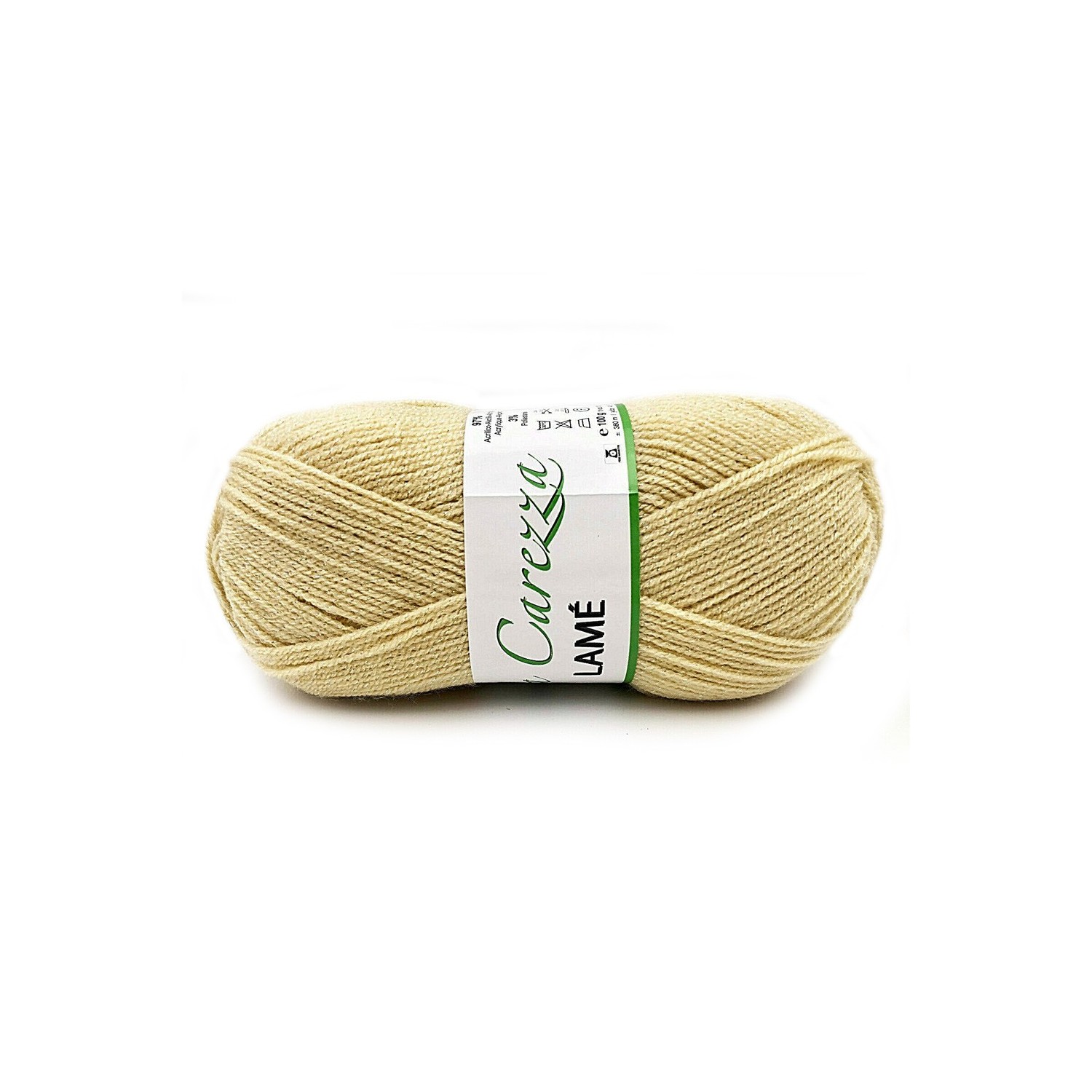 Gomitolo 100 gr. 380 mt. lana Carezza Lamè per ferri ed uncinetto 2.5/3 Tre Sfere