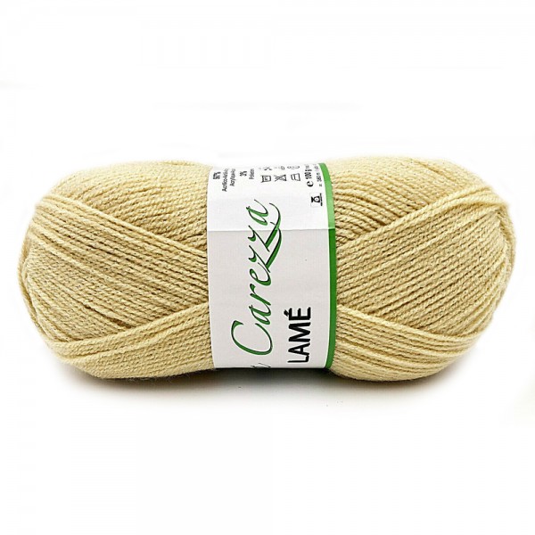 Gomitolo 100 gr. 380 mt. lana Carezza Lamè per ferri ed uncinetto 2.5/3 Tre Sfere