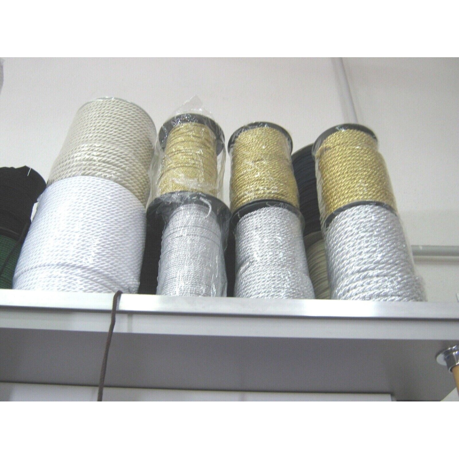 2 METRI CORDONCINO LUREX LAMINATO LAME' X  ADDOBBI E DECORAZIONI VARI SPESSORI