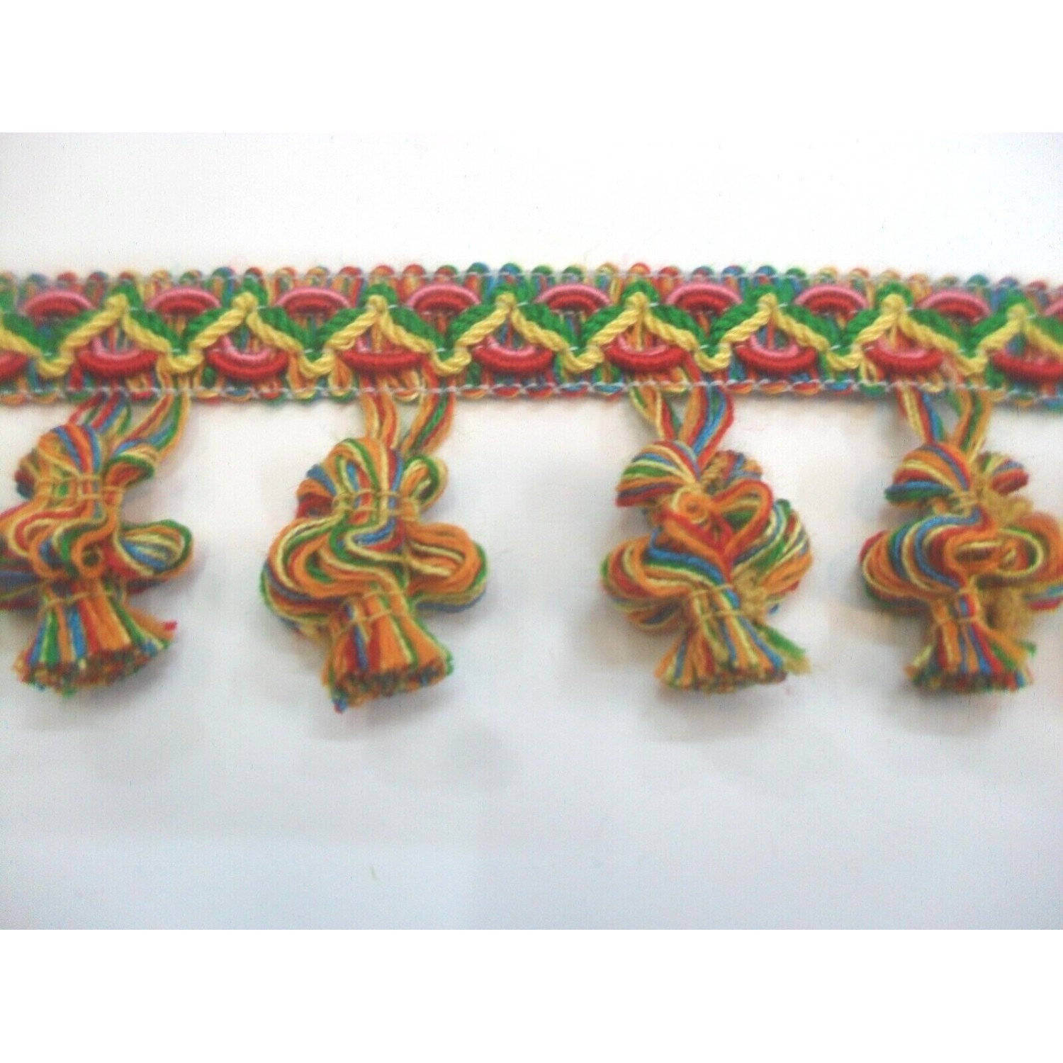 1 mt passamaneria con cipolline altezza 5 cm. circa per decorazioni arredo, borse e coffe