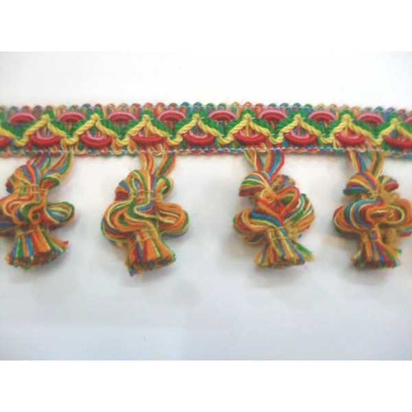 1 mt passamaneria con cipolline altezza 5 cm. circa per decorazioni arredo, borse e coffe