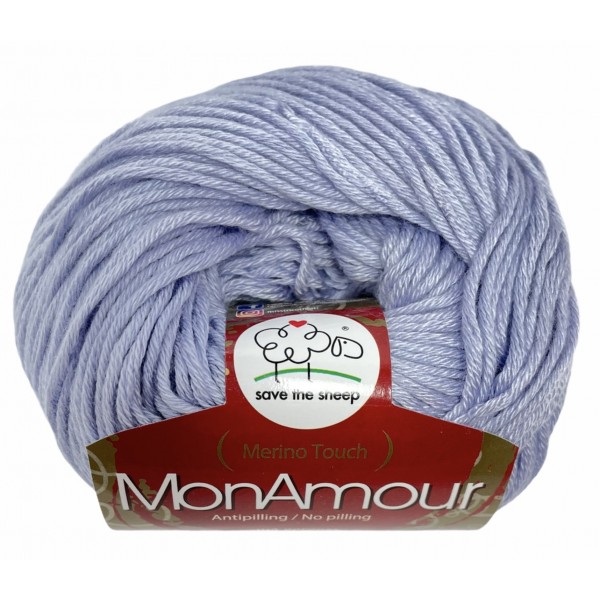 Gomitolo microfibra 100% (Merino Touch) MonAmour Miss Tricot Filati 50 gr. +- 135 mt.
