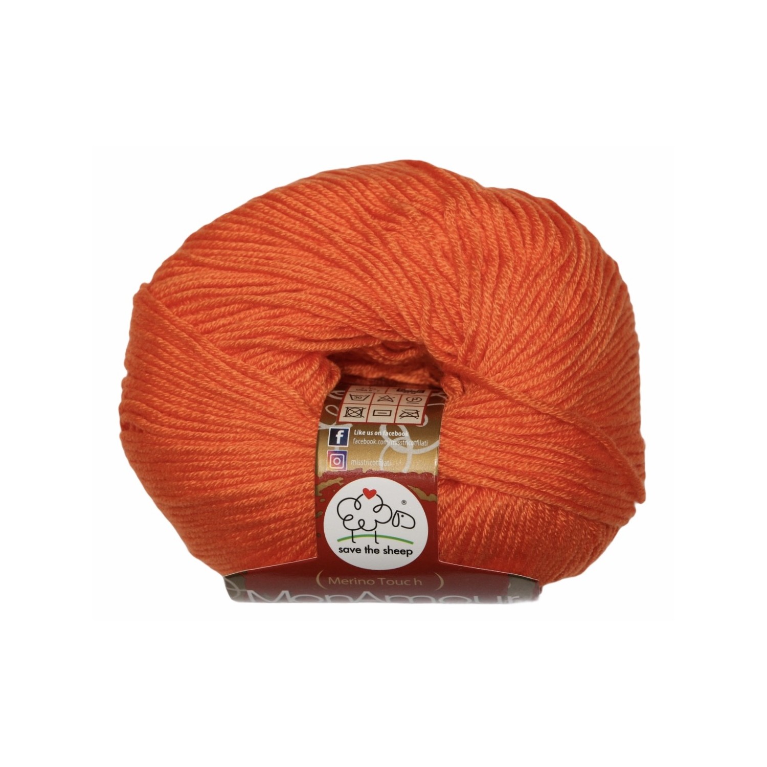 Gomitolo microfibra 100% (Merino Touch) MonAmour Miss Tricot Filati 50 gr. +- 135 mt.