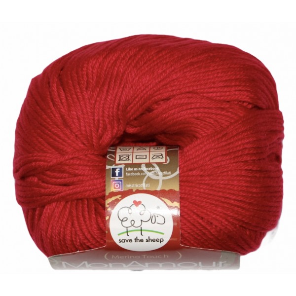Gomitolo microfibra 100% (Merino Touch) MonAmour Miss Tricot Filati 50 gr. +- 135 mt.