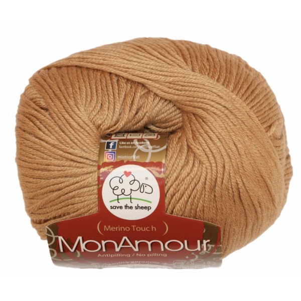 Gomitolo microfibra 100% (Merino Touch) MonAmour Miss Tricot Filati 50 gr. +- 135 mt.