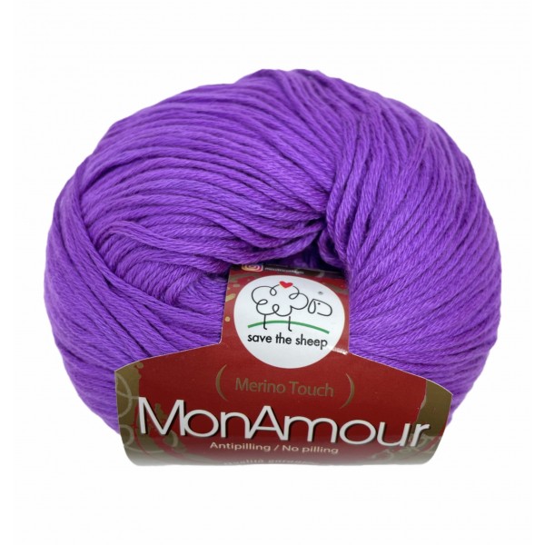 Gomitolo microfibra 100% (Merino Touch) MonAmour Miss Tricot Filati 50 gr. +- 135 mt.