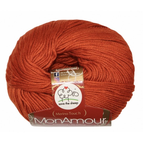Gomitolo microfibra 100% (Merino Touch) MonAmour Miss Tricot Filati 50 gr. +- 135 mt.