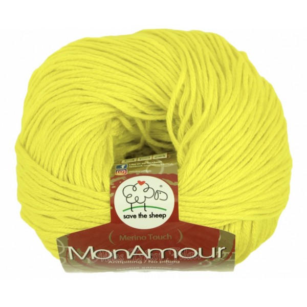 Gomitolo microfibra 100% (Merino Touch) MonAmour Miss Tricot Filati 50 gr. +- 135 mt.