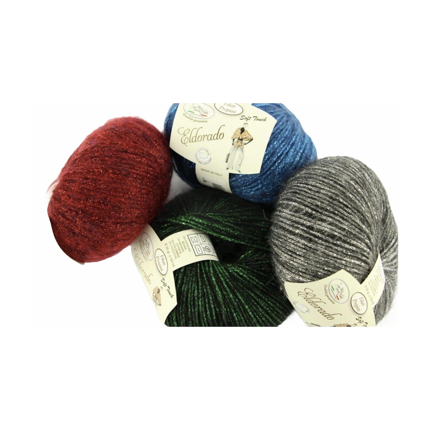 Gomitolo lana Eldorado da 25 gr. +- 100 mt. Miss Tricot Filati