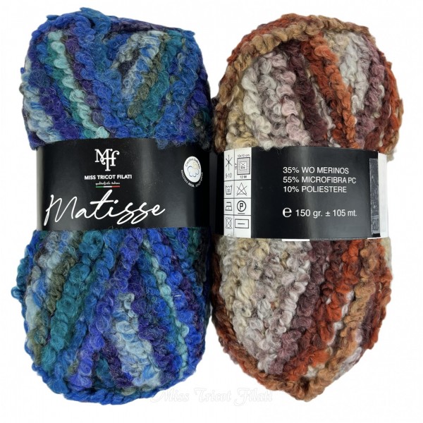 Gomitolo Lana Matisse 150 gr. +- 105 mt. della Miss Tricot Filati