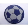 TOPPA PATCH TONDA RICAMO SU TESSUTO. "PALLONE" TERMO O CUCIRE DIAM. CIRCA 5 CM.
